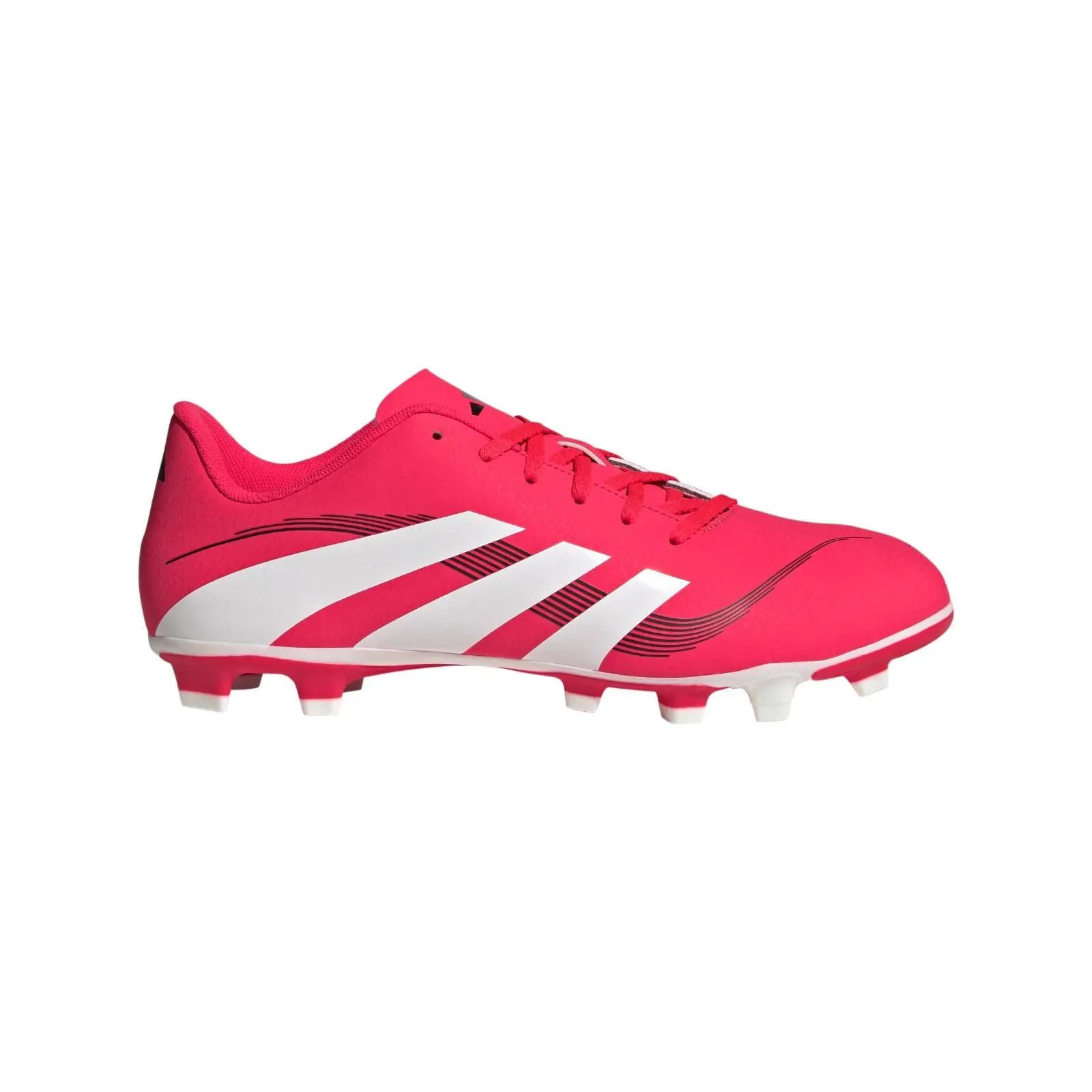 Chuteira Adidas Predator 25 Essentials Firm/Multi-Ground Campo - Lucid Red