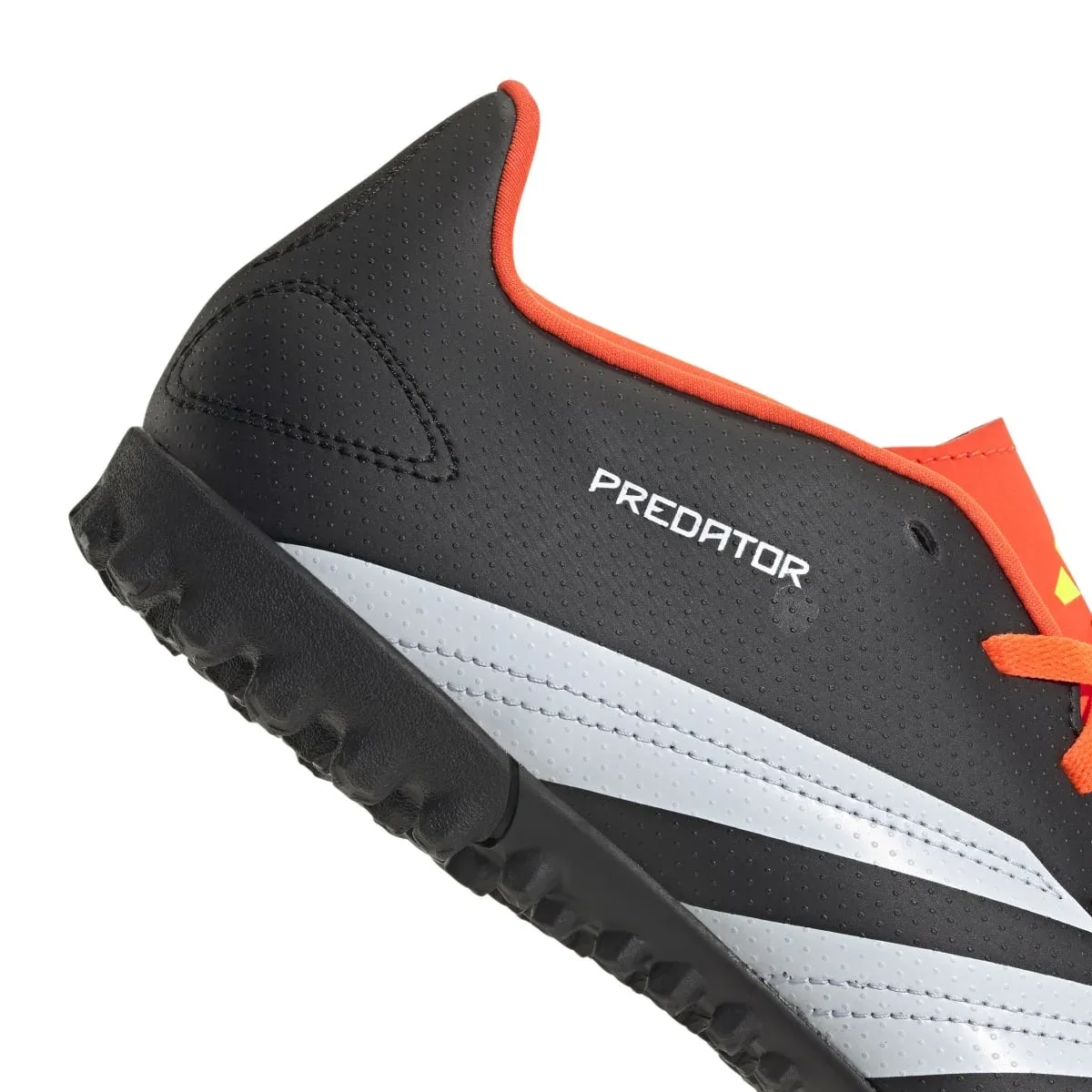 Chuteira Adidas Predator Club Society - Preto/Laranja - foto 8
