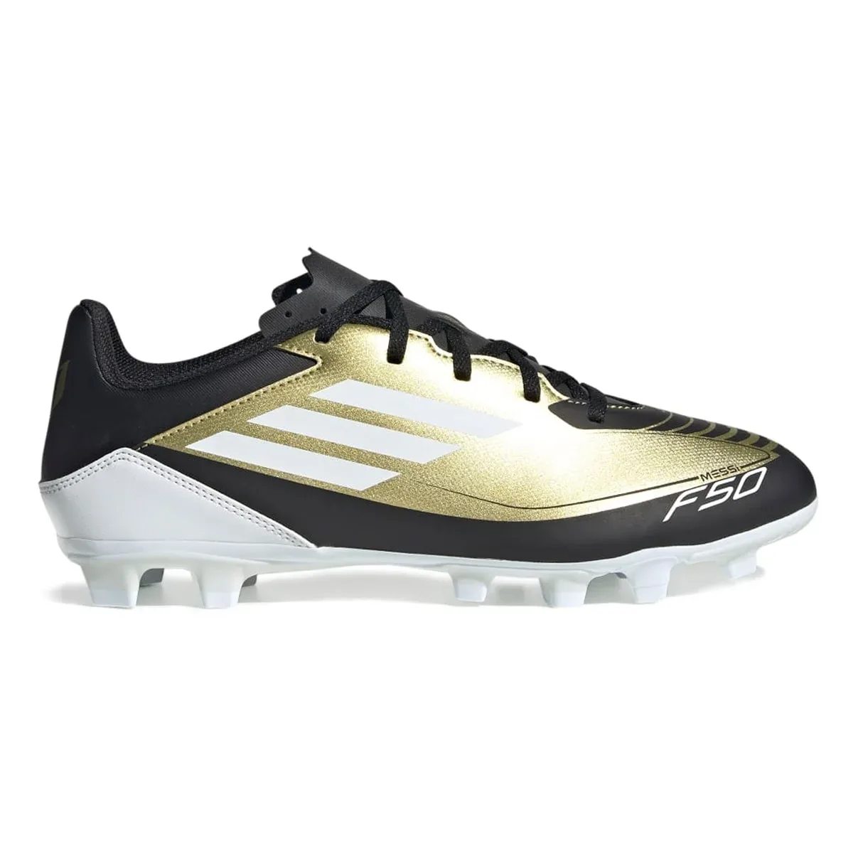 Chuteira Adidas F50 Club Messi Campo - Dourado/Preto