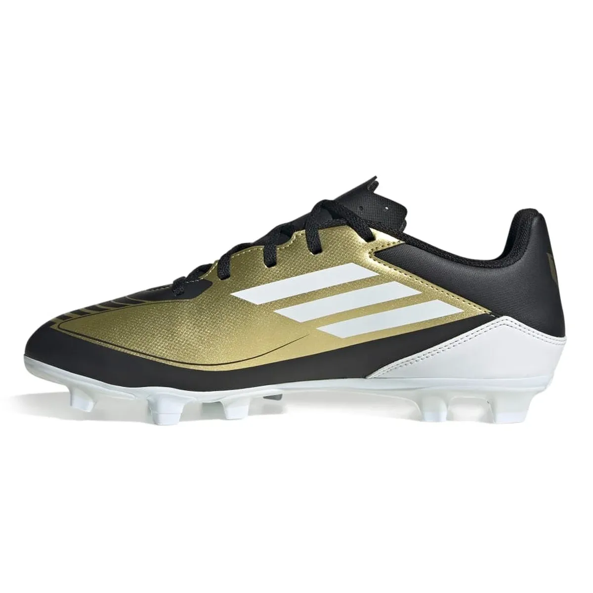 Chuteira Adidas F50 Club Messi Campo - Dourado/Preto - foto 4
