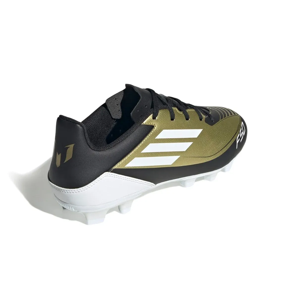 Chuteira Adidas F50 Club Messi Campo - Dourado/Preto - foto 5